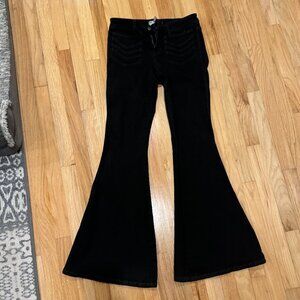 Free People Black Bell Bottom Jeans